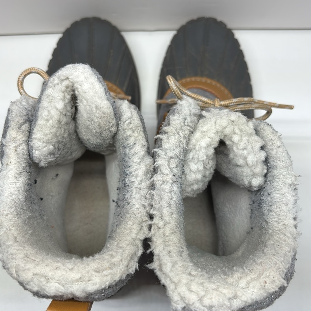 Time and Tru Women’s Gray Snow / Duck Boots Size 9 Grey Lace-Up - Picture 7 of 9